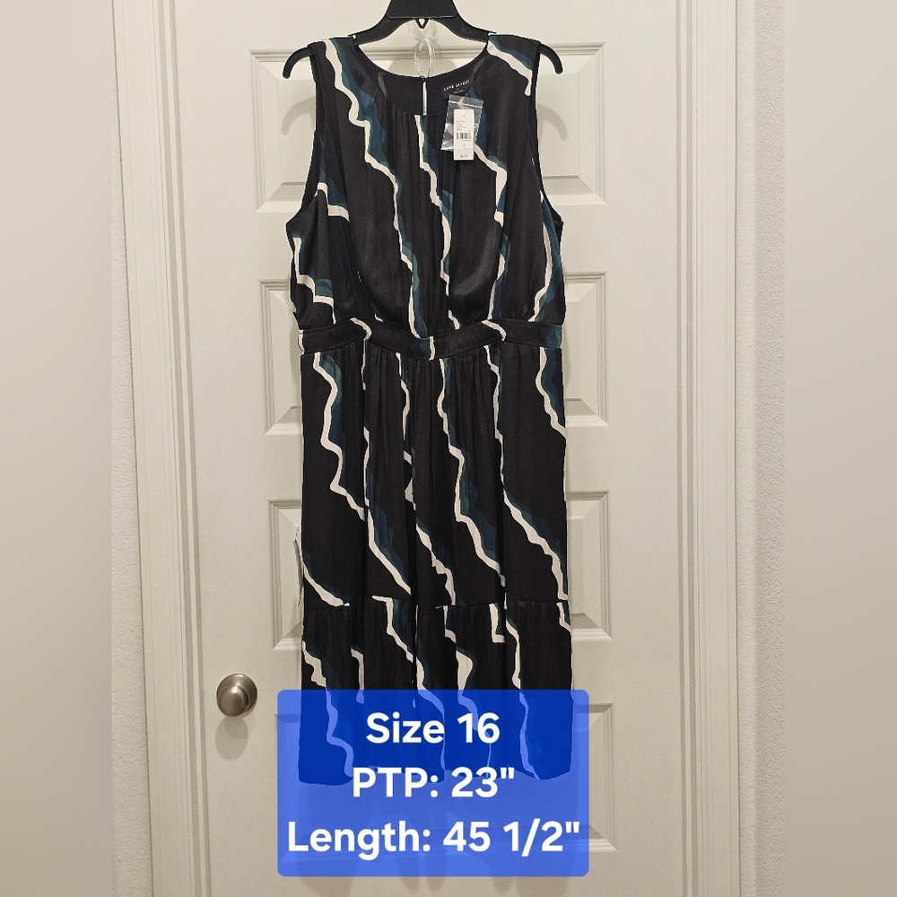 Lane Bryant Elegant Sleeveless Midi Dress, NWT, Size 16 (1X)